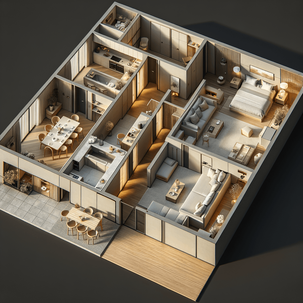 Grundriss Wohnung 1
