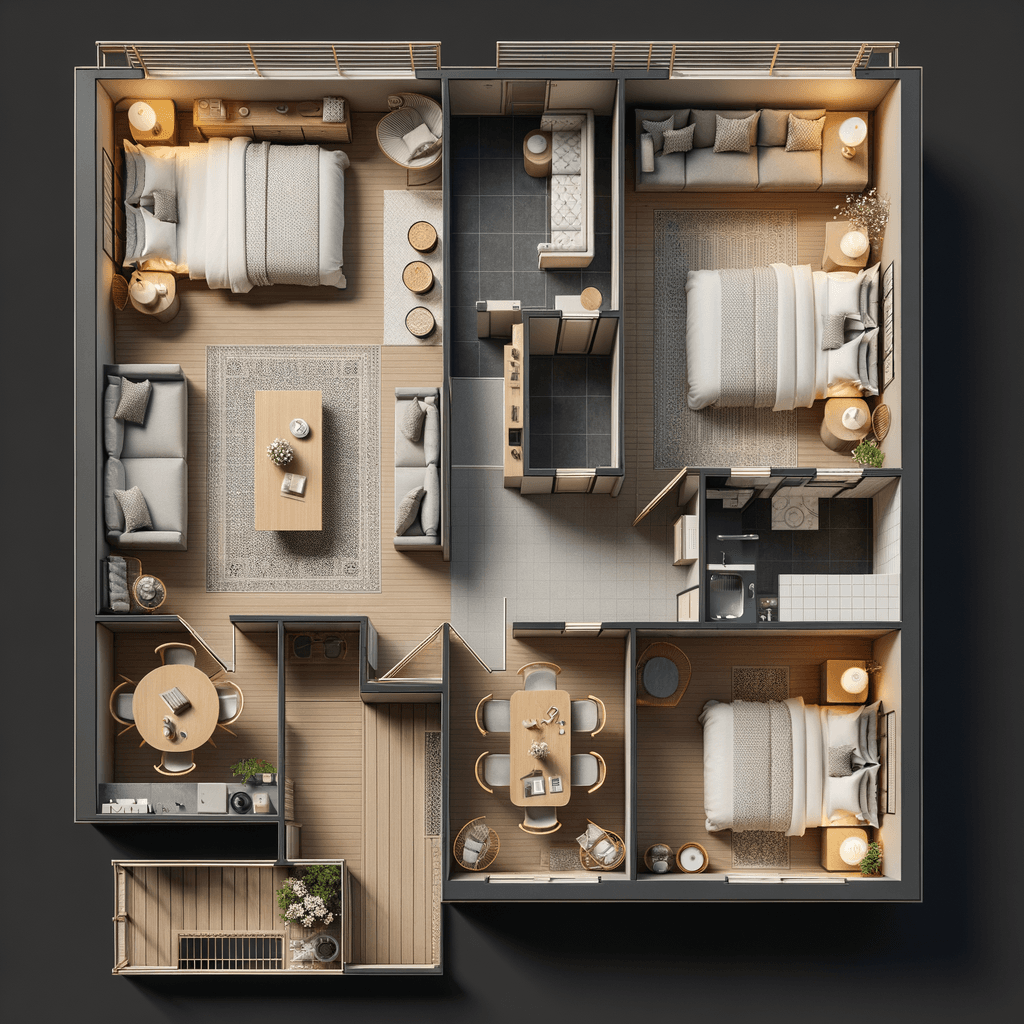 Grundriss Wohnung 4